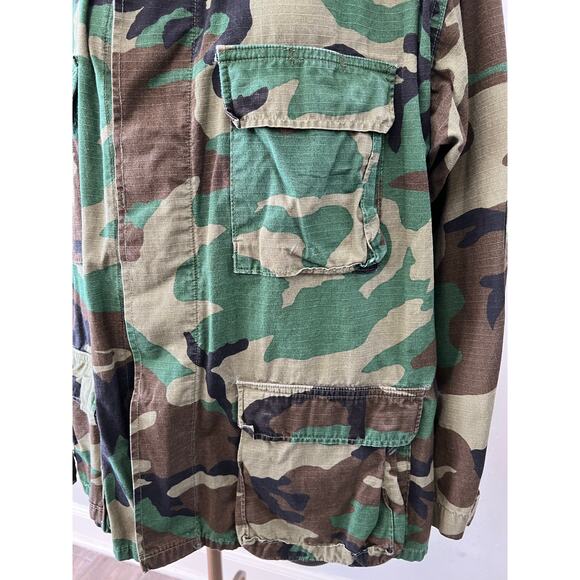 US Military Field Jacket Size Large Regular Woodland Camo Combat Coat Atlanco - Picture 6 of 7